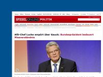 Bild zum Artikel: AfD-Chef Lucke empört über Gauck: Bundespräsident bedauert Missverständnis