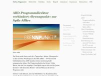 Bild zum Artikel: ARD-Programmdirektor verhindert »Brennpunkt« zur Späh-Affäre