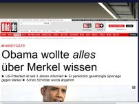 Bild zum Artikel: *** BILDplus Inhalt *** #Handygate - Obama wollte alles über Merkel wissen