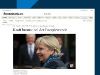 Bild zum Artikel: Koalitionsverhandlungen in Berlin: Kraft bremst bei der Energiewende