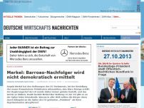 Bild zum Artikel: Merkel: Barroso-Nachfolger wird nicht demokratisch ermittelt