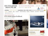 Bild zum Artikel: Unfall im Hauptbahnhof Stuttgart: ICE rammt gegen Prellbock