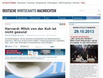 Bild zum Artikel: Harvard: Milch von der Kuh ist nicht gesund