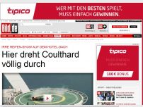 Bild zum Artikel: Irre Reifen-Show - Hier dreht Coulthard völlig durch