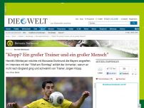 Bild zum Artikel: Henrikh Mkhitaryan: 'Klopp? Ein großer Trainer und ein großer Mensch'