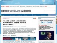 Bild zum Artikel: Finanz-Eliten entwickeln künstliches Essen für die Menschheit