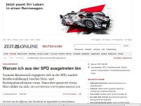 Bild zum Artikel: Sozialdemokratie: 
			  Warum ich aus der SPD ausgetreten bin