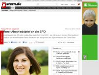 Bild zum Artikel: Parteiaustritt einer Netzaktivistin: Offener Abschiedsbrief an die SPD
