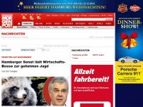 Bild zum Artikel: Feuer frei auf Waschbären! - Hamburger Senat lädt Wirtschafts-Bosse zur geheimen Jagd