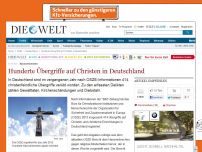 Bild zum Artikel: Hassverbrechen: Hunderte Übergriffe auf Christen in Deutschland