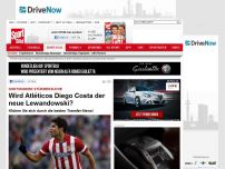 Bild zum Artikel: BVB-Stürmersuche  -  

Wird Atléticos Diego Costa der neue Lewandowski?