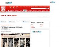 Bild zum Artikel: Spinnen die jetzt völlig? - FDP-Nachwuchs will Hunde schlachten