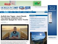 Bild zum Artikel: Auftritt des Tages: Jean-Claude Van Damme zelebriert den epischen Spagat für Volvo Trucks