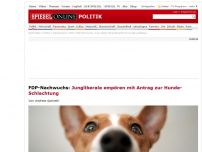 Bild zum Artikel: FDP-Nachwuchs: Jungliberale empören mit Antrag zur Hunde-Schlachtung