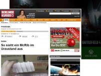 Bild zum Artikel: McBäh - So sieht ein McRib im Urzustand aus