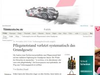 Bild zum Artikel: Verfassungsbeschwerde möglich: Pflegenotstand verletzt systematisch das Grundgesetz