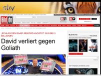 Bild zum Artikel: „Schlag den Raab“ - David verliert gegen Goliath