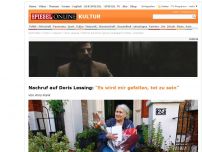 Bild zum Artikel: Nachruf auf Doris Lessing: 'Es wird mir gefallen, tot zu sein'