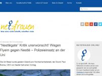 Bild zum Artikel: “Nestlégate” Kritik unerwünscht! Wegen Flyern gegen Nestlé – Polizeieinsatz an der Uni