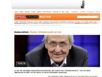 Bild zum Artikel: Kabarettist: Dieter Hildebrandt ist tot