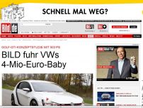 Bild zum Artikel: Golf GTI mit 503 PS - BILD fuhr VWs 4-Mio-Euro-Baby