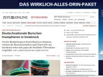 Bild zum Artikel: Jahrestreffen Burschenschaft: 
			  Deutschnationale Burschen triumphieren in Innsbruck