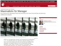 Bild zum Artikel: Volksabstimmung in der Schweiz: Maximallohn für Manager