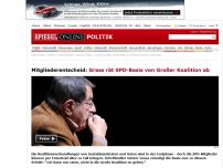 Bild zum Artikel: Mitgliederentscheid: Grass rät SPD-Basis von Großer Koalition ab