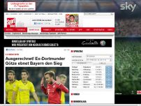 Bild zum Artikel: 3:0 beim BVB  -  

Ausgerechnet! Götze ebnet Bayern den Sieg