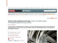 Bild zum Artikel: Entwurf des Koalitionsvertrages: Union und SPD wollen Vorratsdatenspeicherung zurück