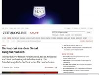 Bild zum Artikel: Italien: 
			  Berlusconi aus dem Senat ausgeschlossen