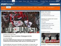Bild zum Artikel: Fanrekord in der Europa League: Frankfurter Fans schreiben Reisegeschichte
