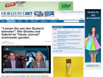 Bild zum Artikel: ”Lassen Sie uns den Quatsch beenden”: Wie Slomka und Gabriel im ”Heute Journal” aneinander geraten