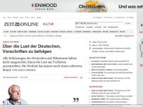 Bild zum Artikel: Verbote und Freiheit: 
			  Über die Lust der Deutschen, Vorschriften zu befolgen