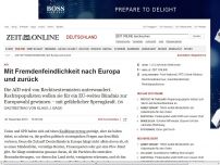 Bild zum Artikel: AfD: 
			  Mit Fremdenfeindlichkeit nach Europa und zurück