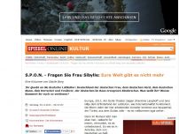 Bild zum Artikel: S.P.O.N. - Fragen Sie Frau Sibylle: Eure Welt gibt es nicht mehr