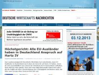 Bild zum Artikel: Höchstgericht: Alle EU-Ausländer haben in Deutschland Anspruch auf Hartz IV