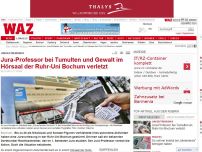Bild zum Artikel: Jura-Professor bei Tumulten und Gewalt im Hörsaal der Ruhr-Uni Bochum verletzt