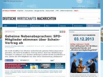 Bild zum Artikel: Geheime Nebenabsprachen: SPD-Mitglieder stimmen über Schein-Vertrag ab