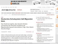 Bild zum Artikel: Studie: 
			  Deutsches Schulsystem hält Migranten klein