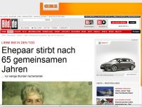 Bild zum Artikel: Liebe bis in den Tod - Ehepaar stirbt gemeinsam nach 65 Jahren Ehe