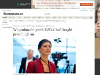 Bild zum Artikel: Linke-Politikerin im SZ-Interview: Wagenknecht greift EZB-Chef Draghi persönlich an