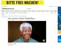 Bild zum Artikel: Nelson Mandela: Das große Glück Südafrikas
