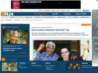 Bild zum Artikel: Gedenken an Freiheitsikone - 
Bono fordert weltweiten Mandela-Tag