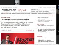 Bild zum Artikel: Jusos lehnen Schwarz-Rot ab: 
			  Der Gegner in den eigenen Reihen