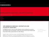 Bild zum Artikel: SPD-Anzeige in der Bild: instinktlos und schlecht investiert