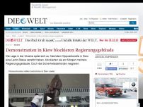 Bild zum Artikel: Ukraine: Demonstranten in Kiew stürzen und köpfen Lenin