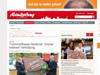 Bild zum Artikel: Altstadt: Trümmerfrauen-Denkmal: Grüner kritisiert Verhüllung