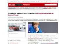 Bild zum Artikel: Mangelnde Mitmachkultur in der CDU: Die langweiligste Partei Deutschlands