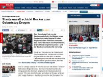 Bild zum Artikel: Päckchen verwechselt - Staatsanwalt schickt Rocker zum Geburtstag Drogen